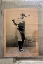 Babe Ruth premium premium photo / premium card featuring a classic batting pose