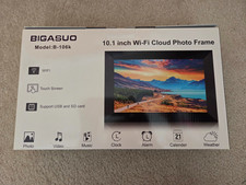 BIGASUO 10.1 Inch WiFi Cloud Photo Frame, HD Touch Screen/Supports USB SD card