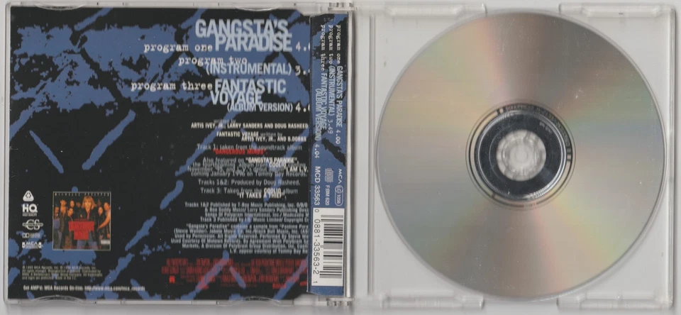 Coolio featuring L.V. - Gangsta’s Paradise (3 Track Maxi CD) - Bild 3 von 3