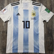 2018 Adidas Argentina Home Soccer Jersey Lionel Messi Men S World Cup Qatar
