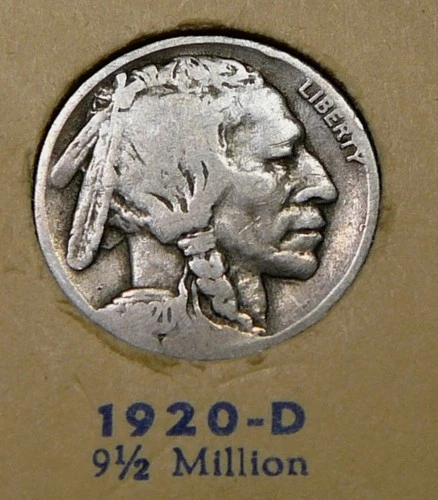 1920-D Buffalo Nickel - Good + / Very Good (SA)