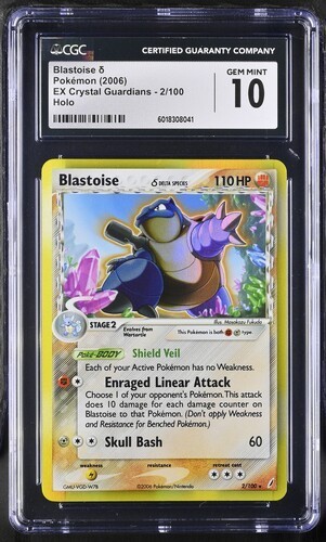 Blastoise δ graded CGC 10 for sale on eBay