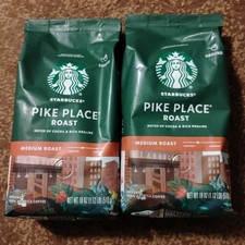 Starbucks Pike Place 100 Arabica Ground Medium Roast Coffee 18 oz x 2 Bags