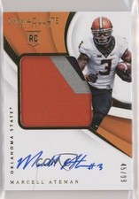 2018 Immaculate Collegiate Premium Rookie 45/99 Marcell Ateman Patch Auto 8z7