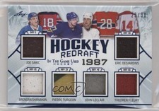 2020-21 Leaf ITG Used Hockey Redraft Relics 29/30 Joe Sakic Brendan Shanahan 0i6