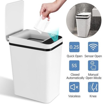12L Mülleimer Müllbehälter Abfalleimer Papierkorb Schwingeimer mit Smart Sensor