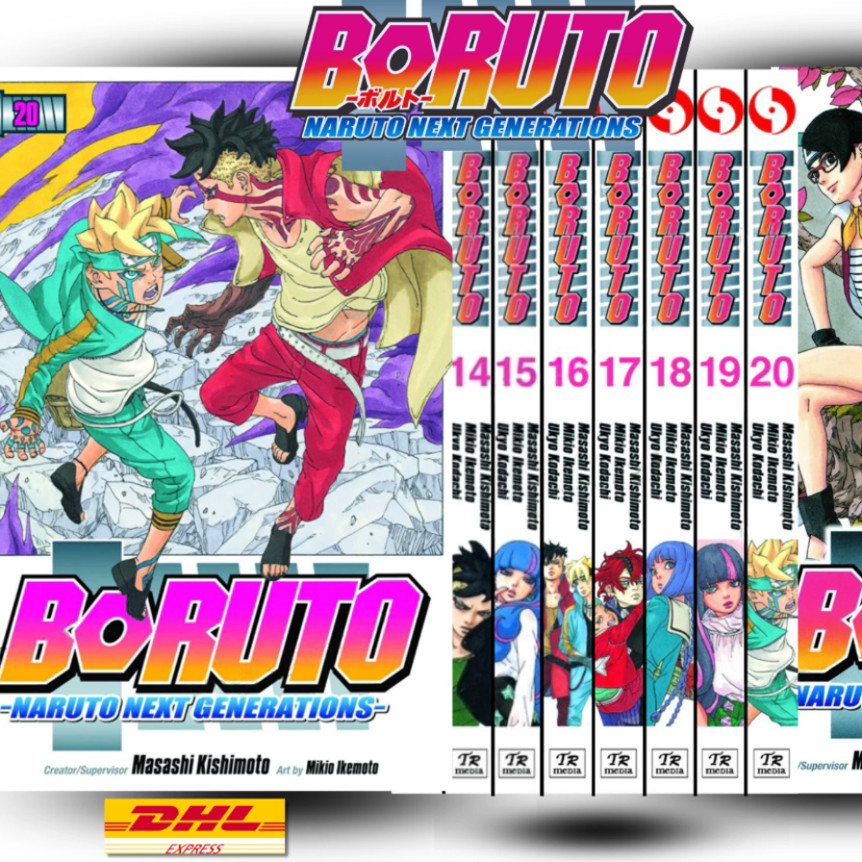 Boruto Next Generations Manga Inglés Volumen 1-20 Medio/Juego Completo Nuevo ENVÍO DHL