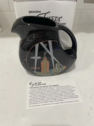 Fiesta 1933 HLCCA Exclusive Black Juice Pitcher the World’s Fair, 1999