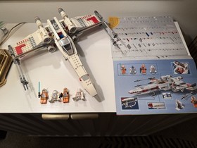 LEGO 9493 Star Wars XWing Starfighter  100% Complete RETIRED Luke Skywalker Pork