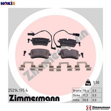 BRAKE PAD SET DISC BRAKE 25214.175.4 FOR AUDI CMGB/CGLC 2.0L 4cyl A6