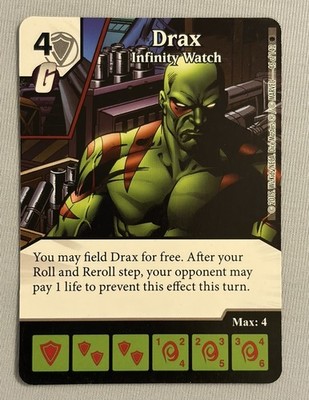 DICE MASTERS MARVEL GUARDIANS OF THE GALAXY #46 DRAX- Infinity Watch