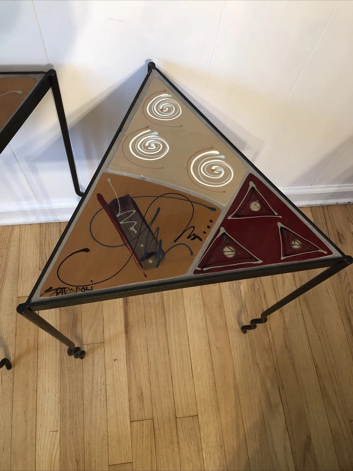 🔥🔥🔥Staropoli Triangle Memphis Style End Tables 🔥🔥 - Image 4 of 4