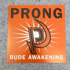 Vtg PRONG 12x12 Promo Cardboard Poster 1996 Rude Awakening