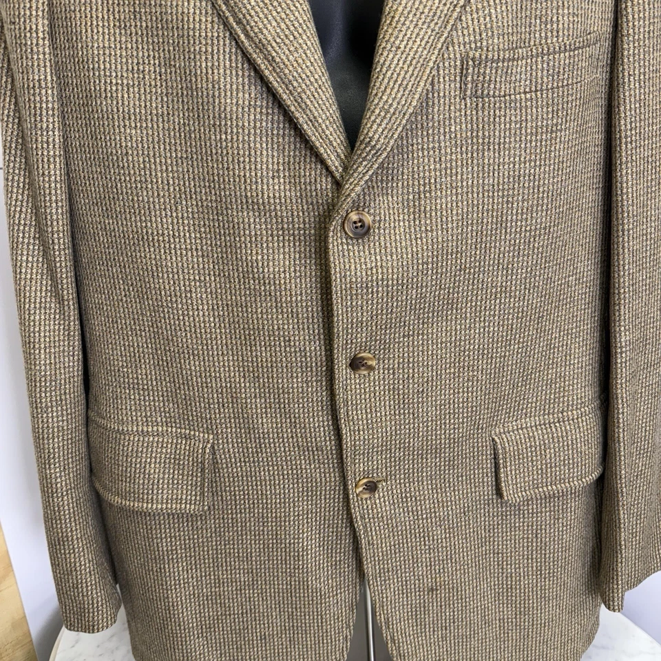 Abrigo deportivo Cashmere South Wick para hombre-42T marrón dorado Indiana Jones Professor Foto 3 de 4