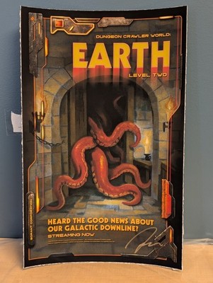  Matt Dinniman DUNGEON CRAWLER CARL Signed Print Level 2 Lit Escalates 1/100