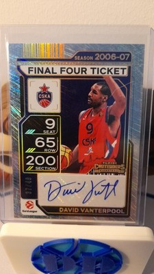 2025-26 Contenders Euroleague David Vanterpool Final Four Ticket Autograph /49