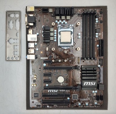 MSI B150 PC Mate ATX Gaming Motherboard w/ i5-6600K CPU & I/O SH