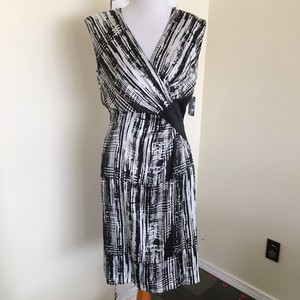 tahari faux wrap dress