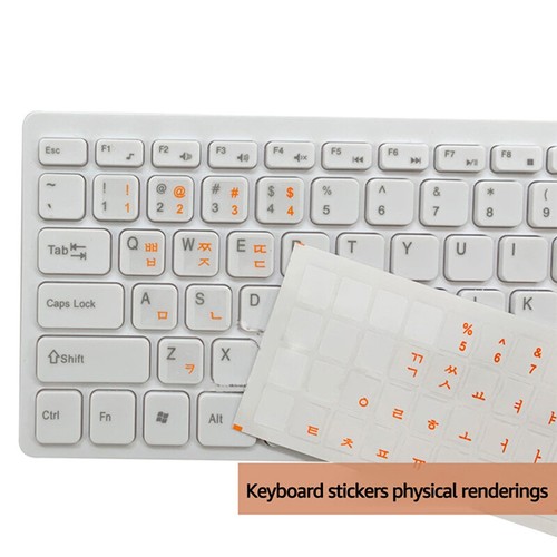 Wear-resistant Korean Letter Transparent Self-adhesive Keyboard Stickers ZG - Picture 8 of 14