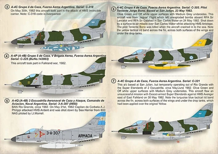 Print Scale 72-440 Decal airplane 1:72 Skyhawk Falkland War Part 2 Set 1,5 leaf - Image 4 of 4