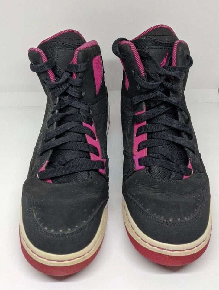 Nike Jordan Flight 630611-060 Black Pink Shoes Youth Girls Size 8 Michael Jordan - Image 3 of 4