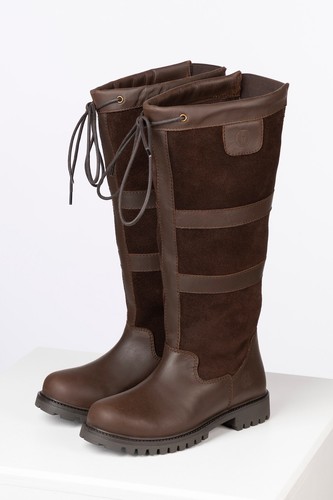Ladies Wide Fit Tall Leather Boots Outdoor Footwear Women's Country Boot Rydale - Picture 9 of 9