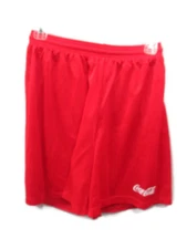 Coca-Cola Sport-Tek Athletic Shorts Red Mesh Lined Drawstring Size Large