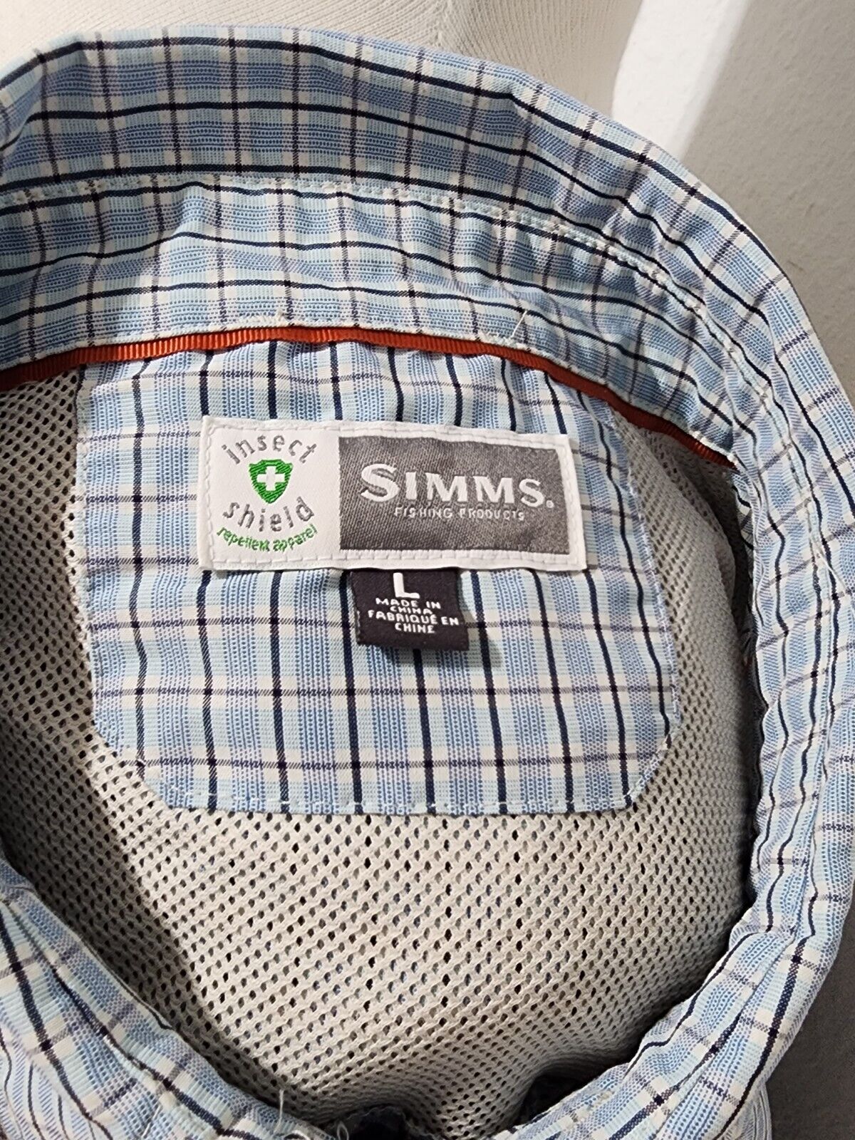 Simms Long Sleeve Button Down Shirt Men Size Large - image 8