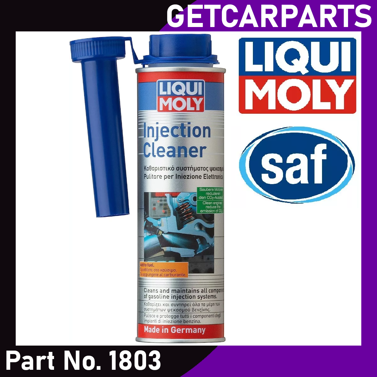 Liqui Moly Petrol Fuel Injector Cleaner Treatment 300ml - Part 1803