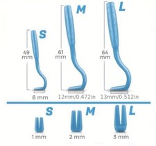 3er SET Zecken Zange Entferner Greifer Pinzette Haken Hund Katze Pferd Tiere
