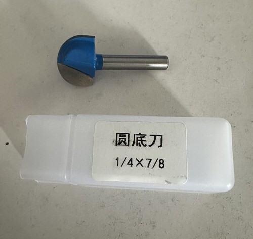 1/4 Zoll x 7/8 Zoll Holzbearbeitung Nuten Doppel 2 Flöten Cutter Cove Box Bit - Bild 2 von 6