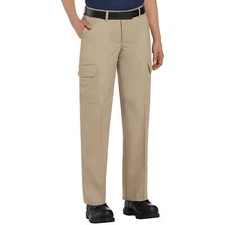 Red Kap Women's Industrial Cargo Pant, Khaki, 20W x 32L