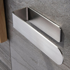 Hand Towel Rack/Towel Ring Self-Adhesive Wall Mounted Bathroom Towel Bar Brushed
