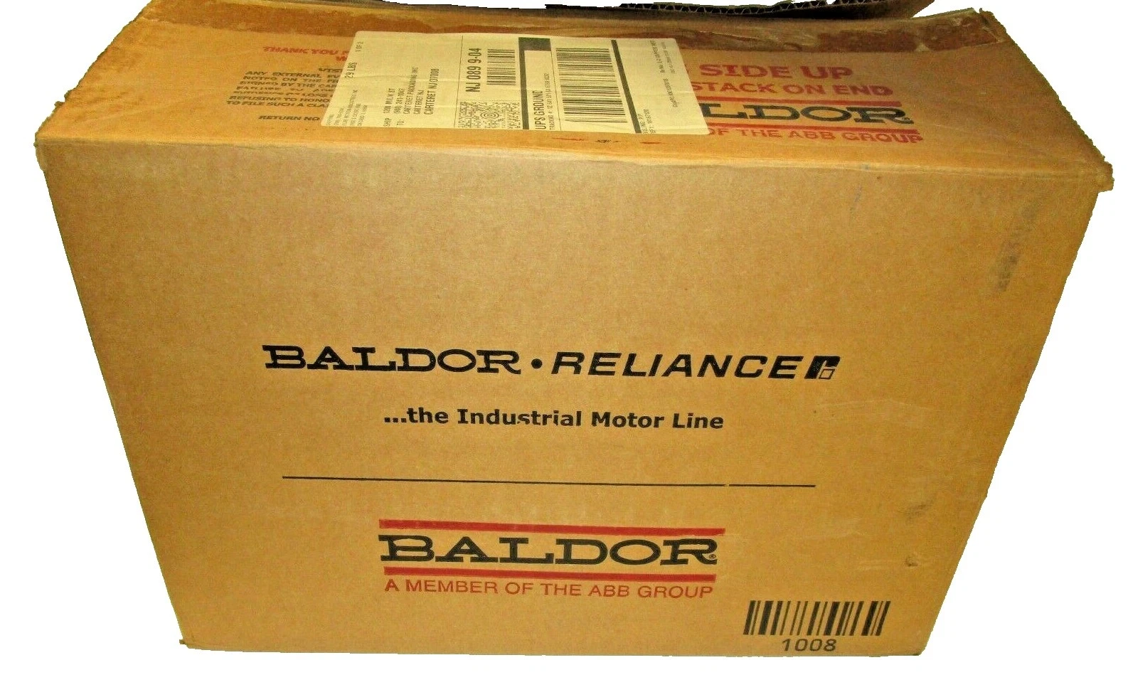 General Purpose Industrial Electric Motors Baldor 1/2 HP Rated Load