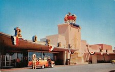 ROYAL NEVADA HOTEL American Indians LAS VEGAS Roadside 1955 Vintage Postcard