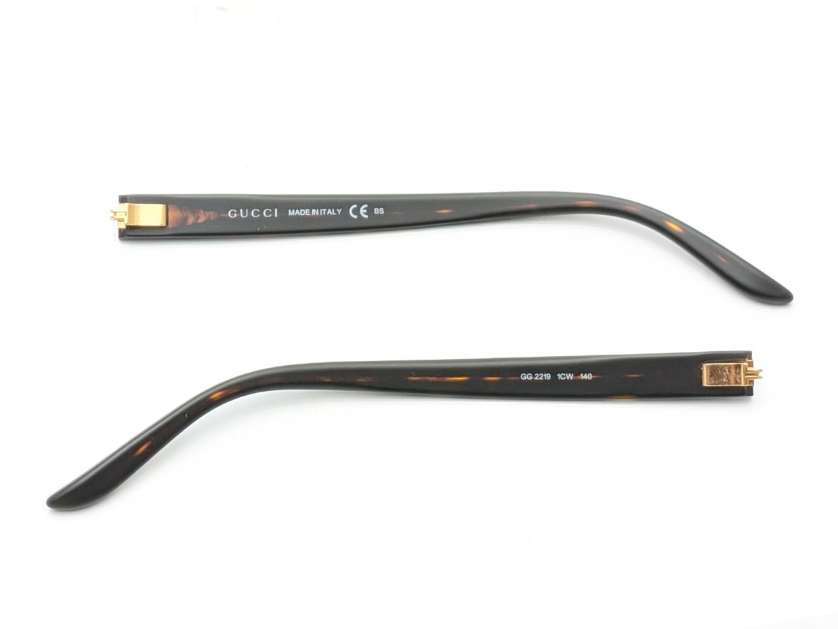 Gucci GG2219 1CW Opaque Brown Replacement Arms Eyeglasses 