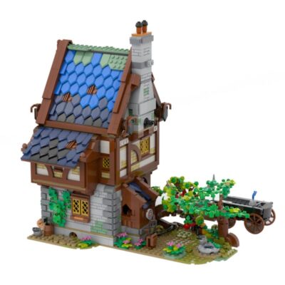 MOC-83786 Medieval Tavern Modular with Three Floors and Interior 2283 Pieces 