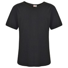 Kids Boys Black Designer 100 Cotton Plain t-Shirt Tee Ringspun t Shirts 2-13 Yr