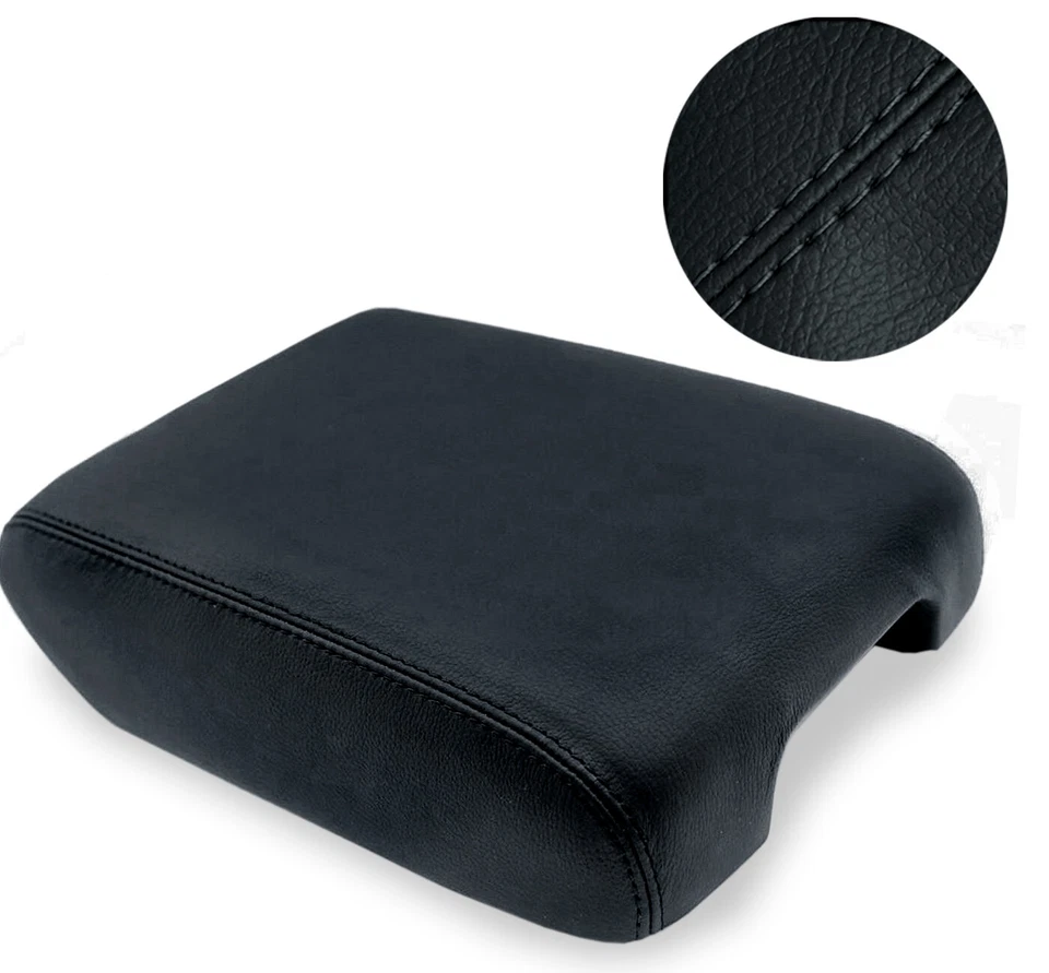 Se adapta a Nissan Pathfinder 13-19 cuero sintético consola tapa reposabrazos cubierta negra Foto 3 de 4