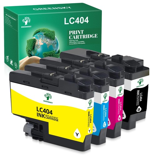 Compatible LC404 Ink Cartridge LC 404 for Brother MFC J1205W J1215W - 4 Pack - Picture 1 of 5