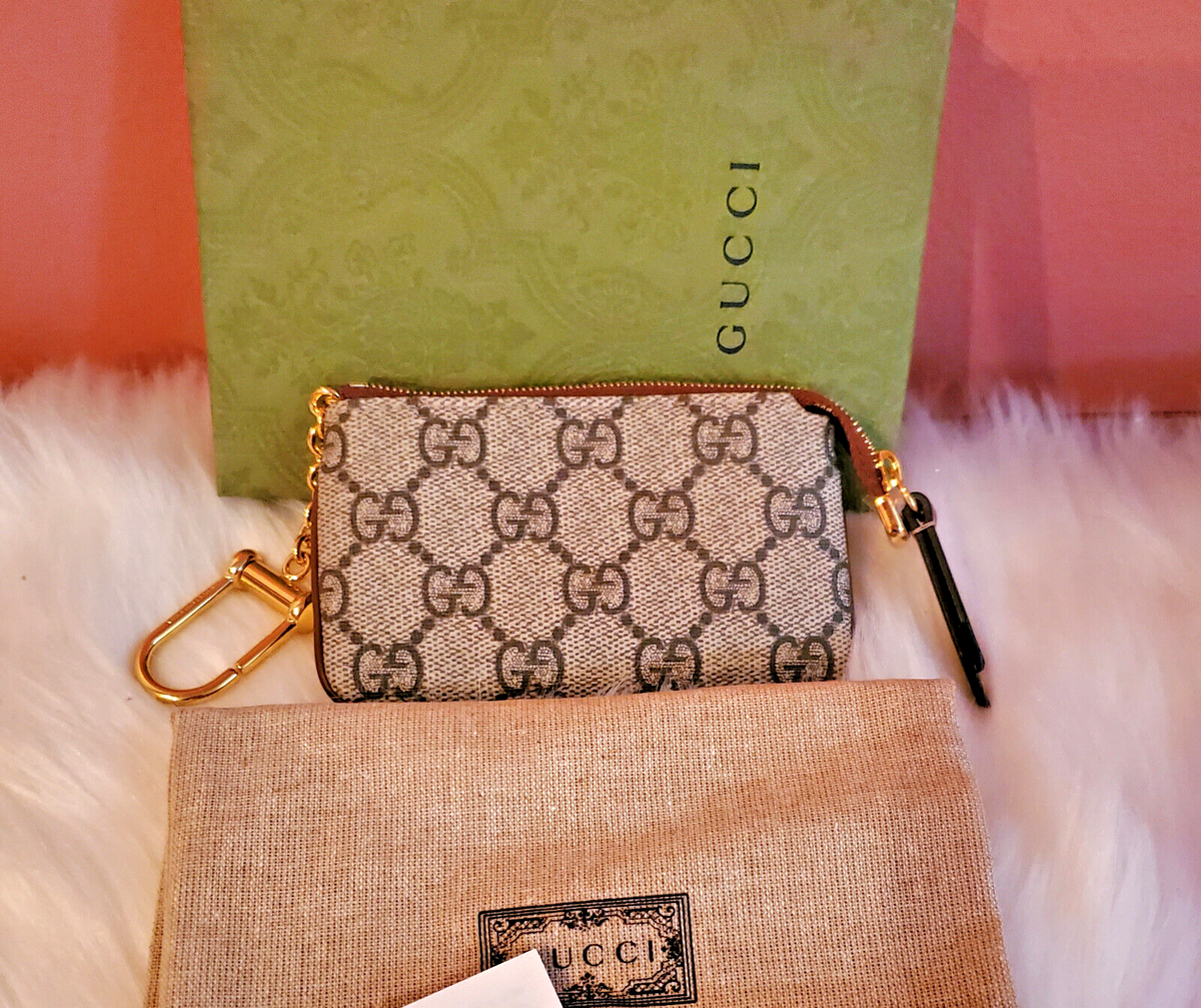 Gucci Ophidia Key Case / Coin Case GG Supreme Brand New With Box