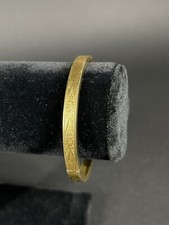 Vintage Hayward Gold Filled Etched Child s Bangle Bracelet