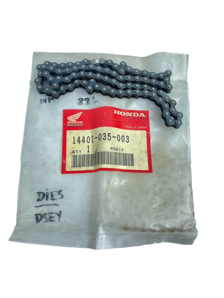 HONDA CF50 CF70 CT70 ST50 Z50 S65 TIMING CAM CHAIN DID 25H-82L NOS 14401-035-003 - Photo 1/4