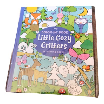 Ooly Color In Book Little Cozy Critters 31 Coloring Acid Free 8 x 10 Framable