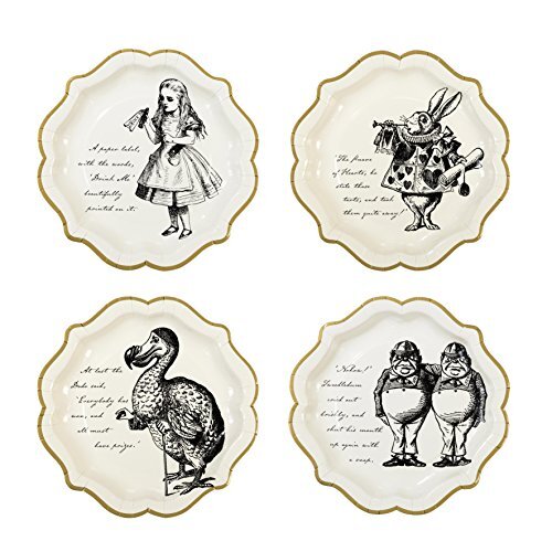 Talking Tables Piatti di carta di Alice nel paese delle meraviglie, (O9T)
