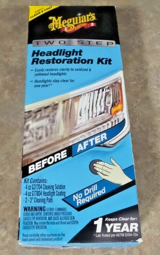 Meguiar's Two Step Headlight Restoration Kit- 4 Count (1 Pack) "BRAND NEW"