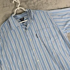 US Polo Assn Striped Button Up Short Sleeve Casual Shirt XL