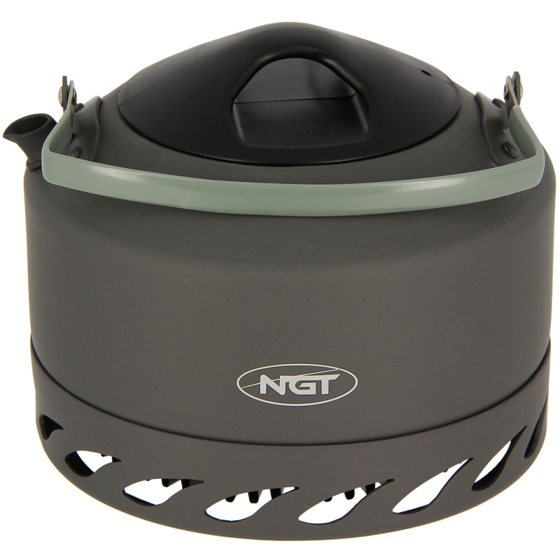 NGT Fast Boil Kettle Carp Fishing Camping 1.1 Litre Aluminium Kettle
