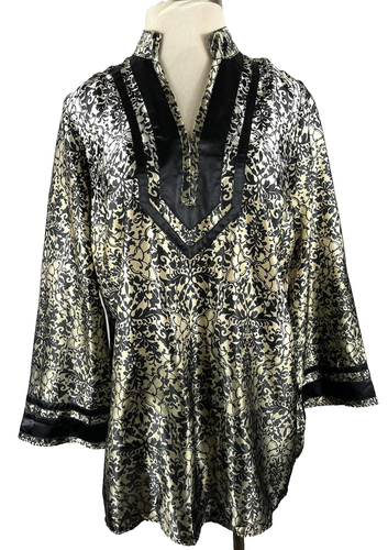 Tunique Lane Bryant Taille 18/20 - Noir - Manches Courtes - Pour Femme - Occasion Très Bon État