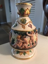 DECANTER vino porcellana CAPODIMONTE vintage anni 50 